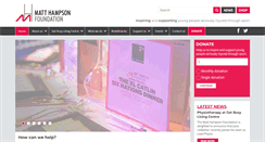 Desktop Screenshot of matthampsonfoundation.org